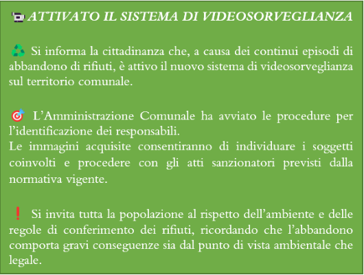 Comunicazione Abbandono rifiuti